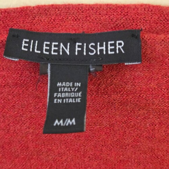 Eileen Fisher Rust Boxy Fit Sustainable Pullover Sweater Size M - Picture 3 of 3